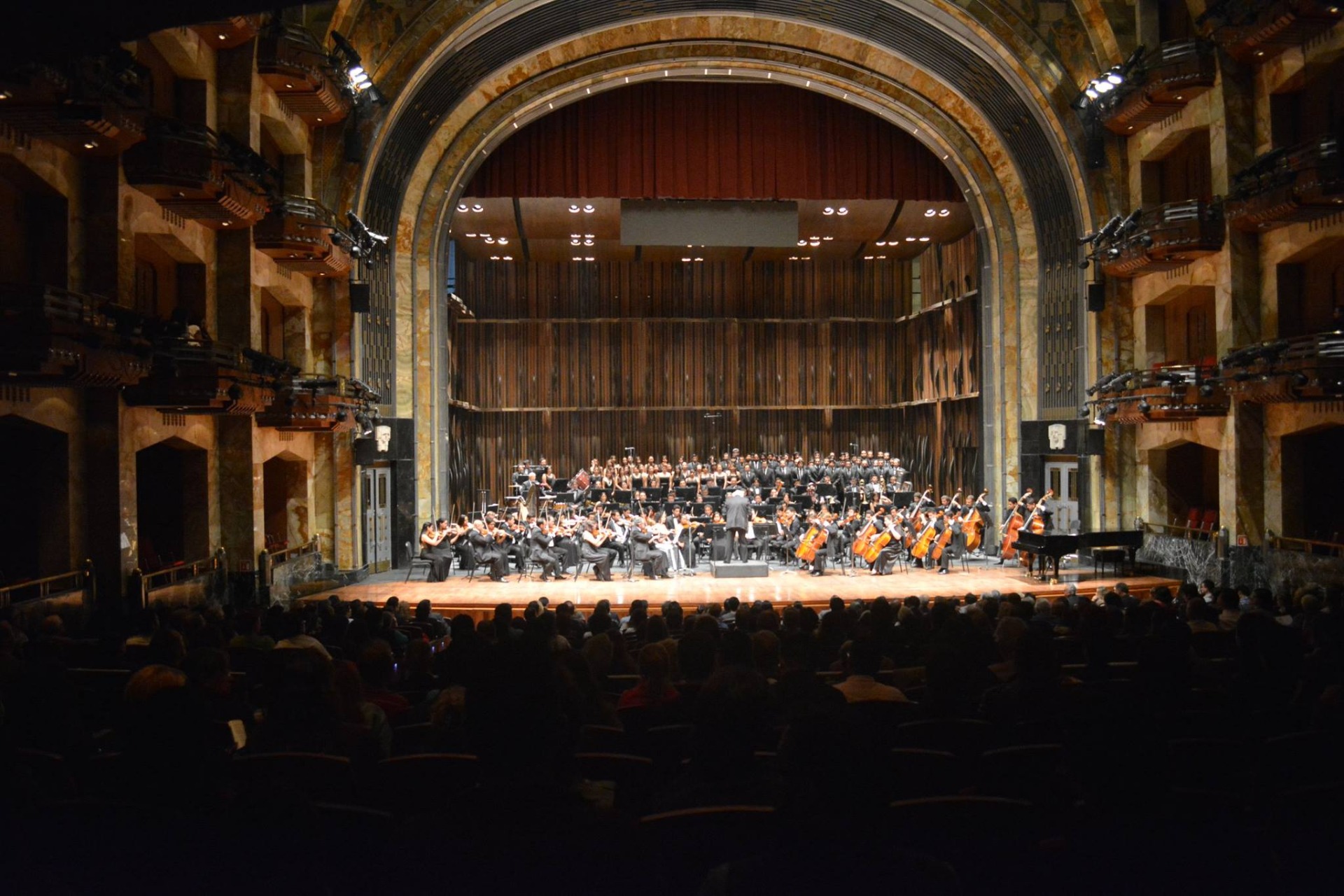 Concierto Alexander Nebsky de Prokofiev, en Palacio del INBA. ÓperaBUAP, Filarmónica 5 de Mayo dir. Fernando Lozano, 2015.11.04